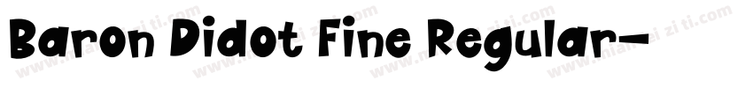 Baron Didot Fine Regular字体转换